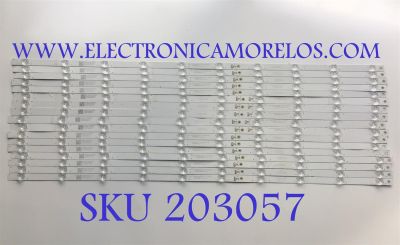 KIT DE LED'S PARA TV TCL ((INCOMPLETO SOLO 18 PIEZAS)) / NUMERO DE PARTE 4C-LB8510-ZM08J / 4C-LB8510-ZM07J / GIC85LB03_3030F2.1D_V0.8_20190215 (5 PIEZAS) / GIC85LB04_3030F2.1D_V0.8_20190215 (12 PIEZAS) / PANEL LVU850NDEL / MODELO 85S435